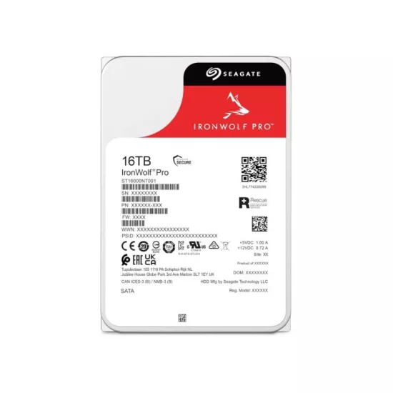 Seagate IronWolf Pro 16TB NAS Internal Hard Drive 3.5 Inch
